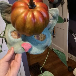 Pumpkin cat mask